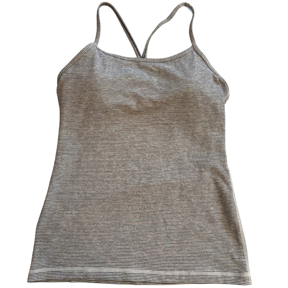 Lululemon Power Y Tank Top Grey Stripe
Tonka Heathered Slate White Size 8